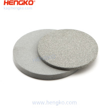 Hengko 0.2-120 Microns Filtro de disco sinterizado poroso SUS 316L SS SECREO DE ACERO INOXIMO FILTRACIÓN LÍQUÉTICA Ronda o personalizada